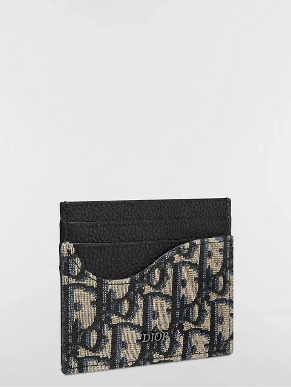 New!!! Dior Saddle Card Holder Grained Calfskin Marquetry Oblique COMES W/COA!